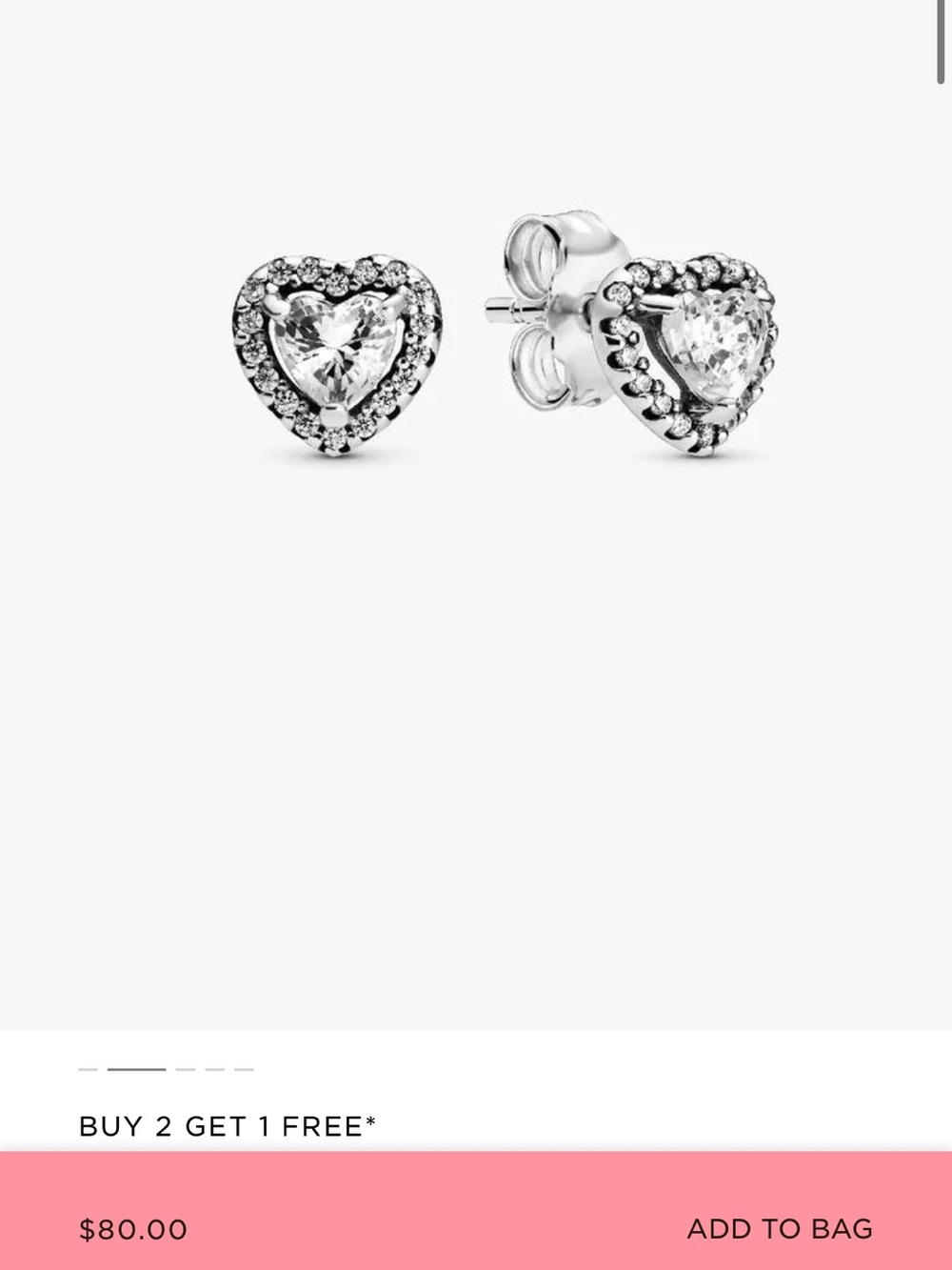 Pandora Stud Earrings - Silver